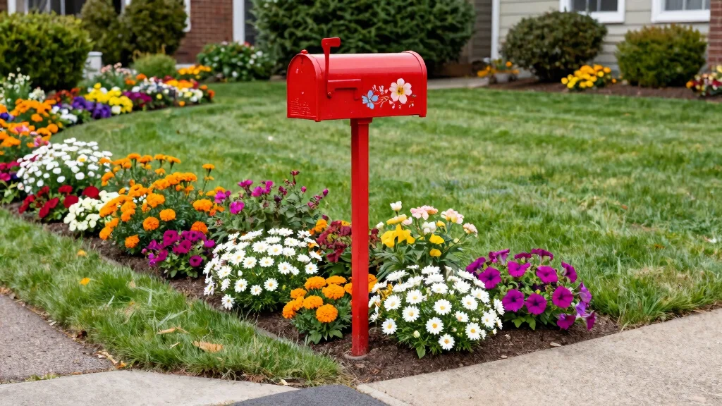 10 Flower Bed Around Mailbox Ideas That Make the Whole Street Jealous