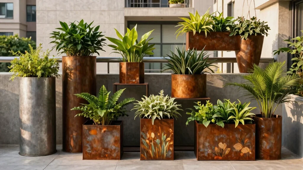 7 Metal Planters That Are Bold, Industrial, and Surprisingly Versatile