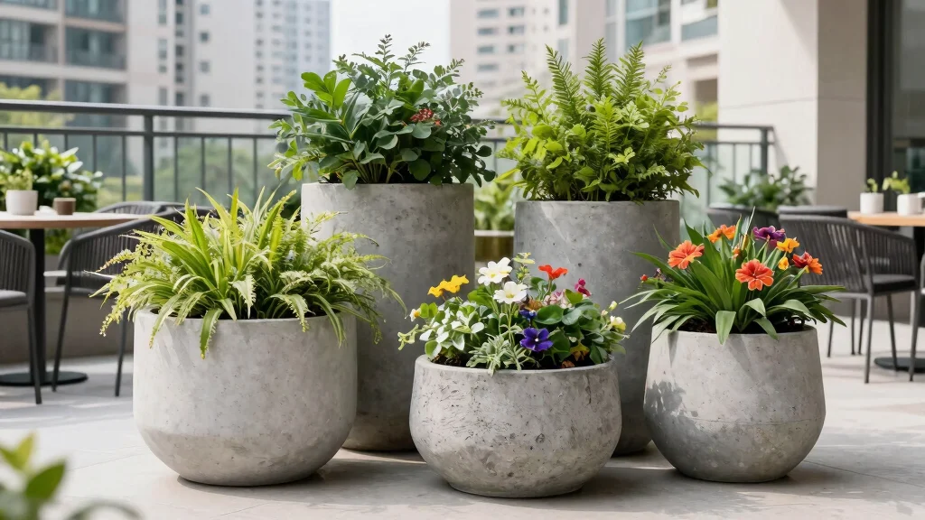 8 Large Concrete Planters That Are Bold, Modern, and Built to Last Decades