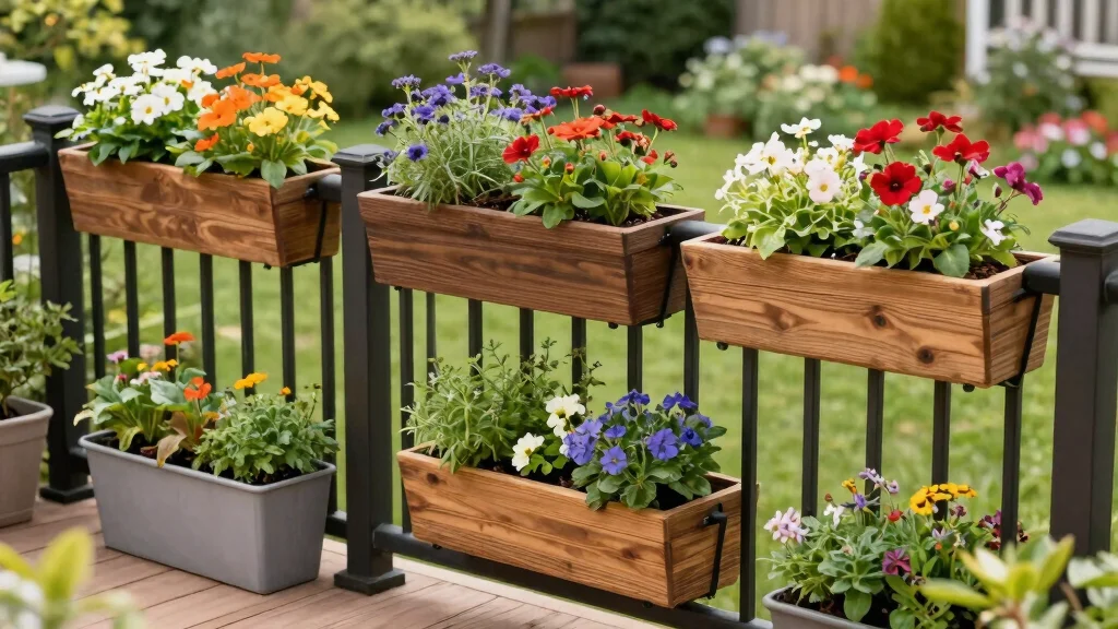 9 Deck Railing Planters That Add Color and Life to Every Edge of Your Deck